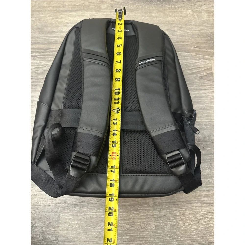 SYMPL Studios Backpack - Black Laptop Commuter Daypack 20L